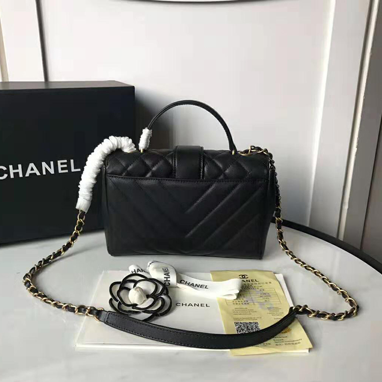 2019 Chanel flap bag with top handle