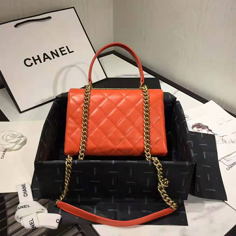 2019 Chanel flap bag with top handle