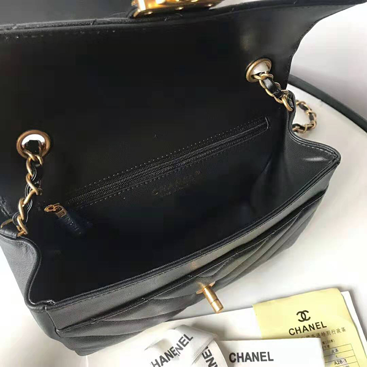 2019 Chanel flap bag with top handle