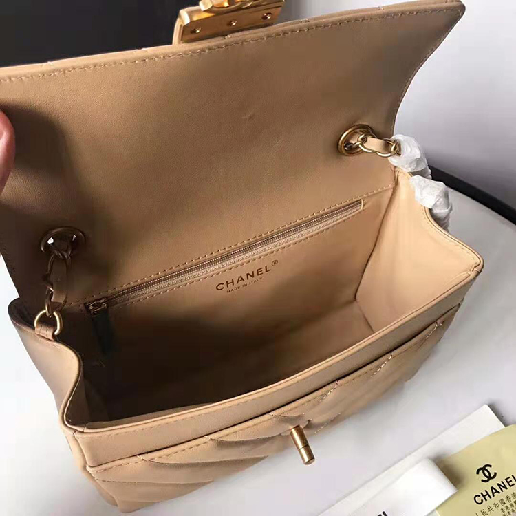 2019 Chanel flap bag with top handle