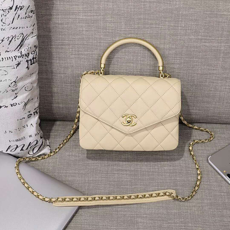 2019 Chanel small flap bag with top handle