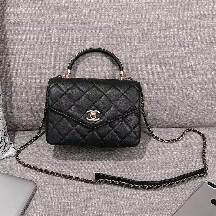 2019 Chanel small flap bag with top handle