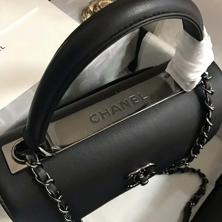 2019 Chanel small flap bag with top handle