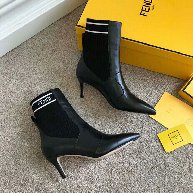 2019 Fendi women Boots in Calfskin Heel 4cm