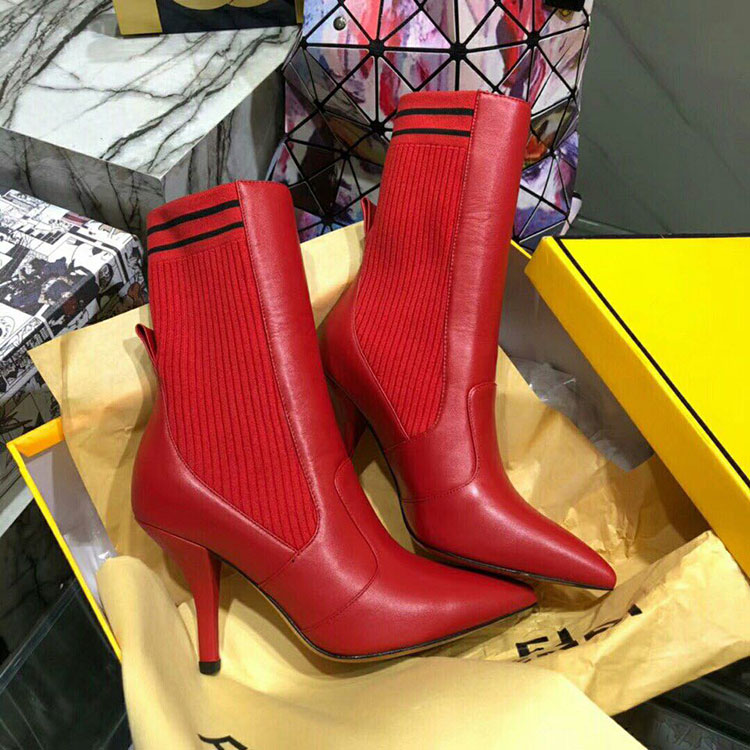 2019 Fendi women Boots in Calfskin Heel 9cm