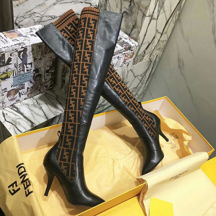 2019 Fendi women Boots in Calfskin Heel 9cm