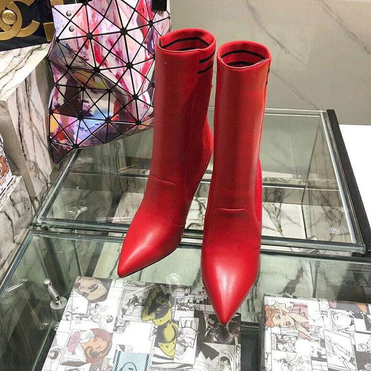 2019 Fendi women Boots in Calfskin Heel 9cm