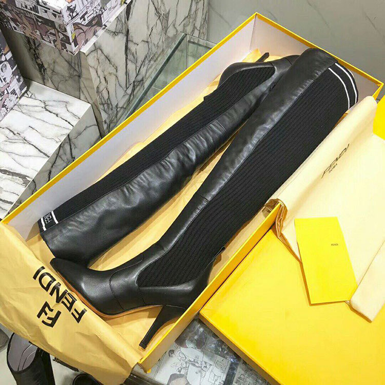 2019 Fendi women Boots in Calfskin Heel 9cm