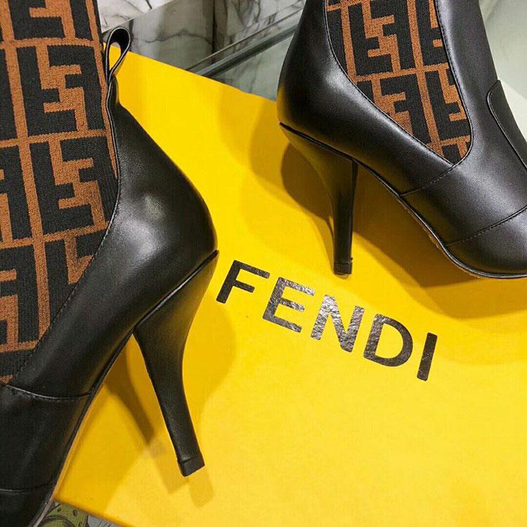 2019 Fendi women Boots in Calfskin Heel 9cm