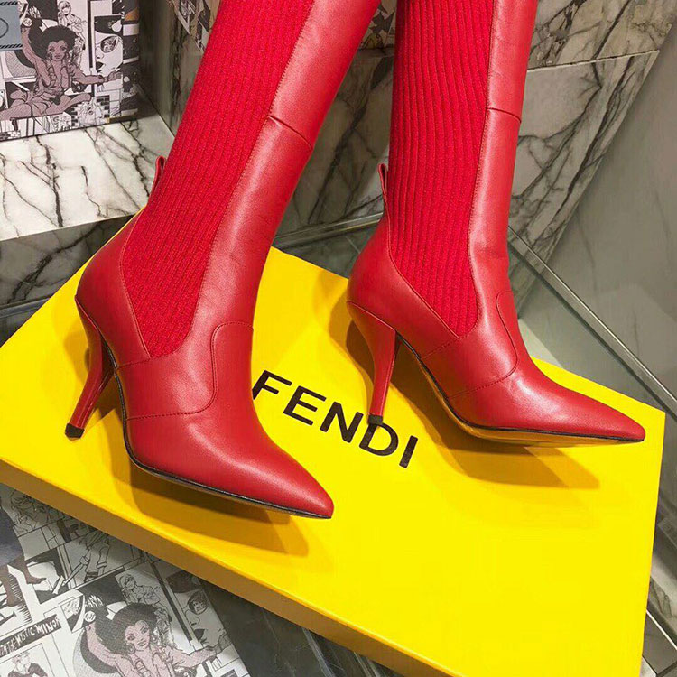 2019 Fendi women Boots in Calfskin Heel 9cm