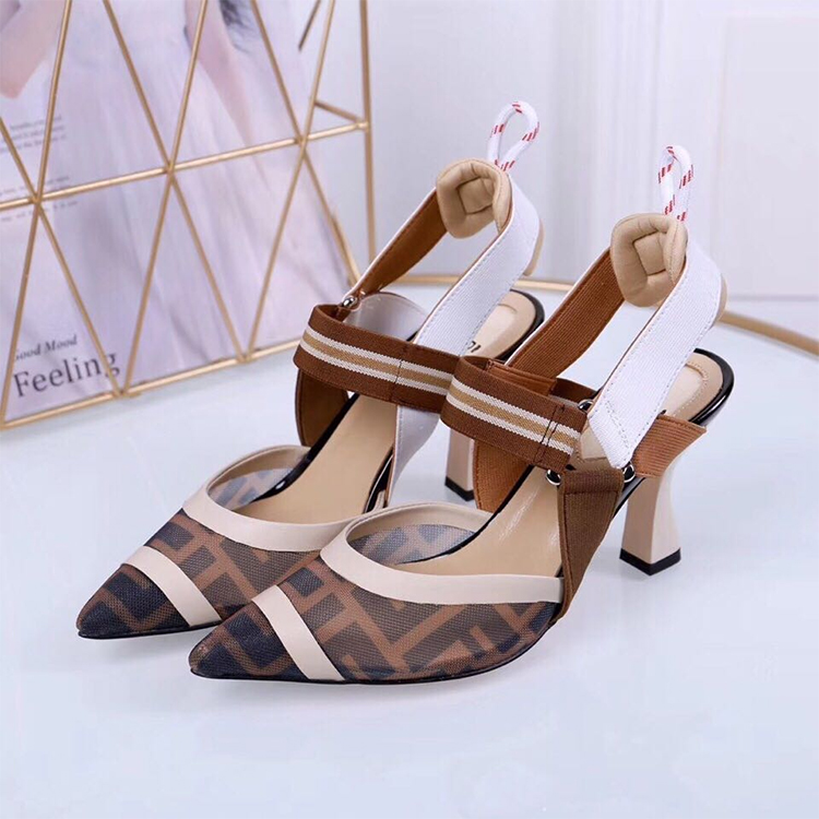 2019 Fendi women Shoes Heel 8cm