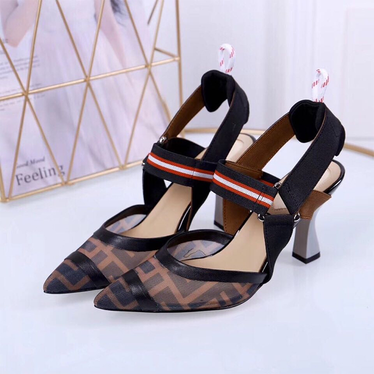 2019 Fendi women Shoes Heel 8cm