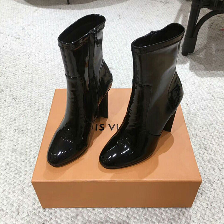 2019 Louis vitton women Boots in Patent leather Heel 10cm