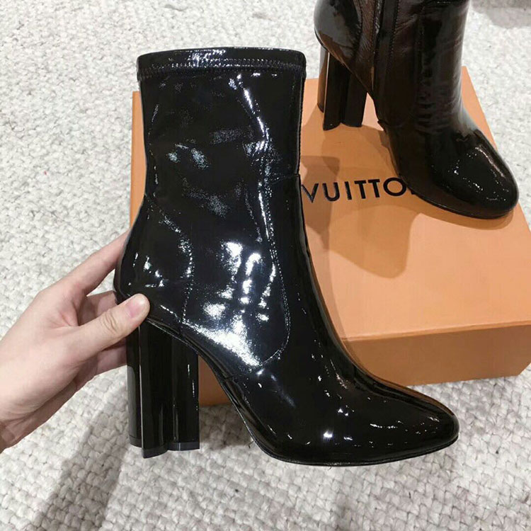 2019 Louis vitton women Boots in Patent leather Heel 10cm