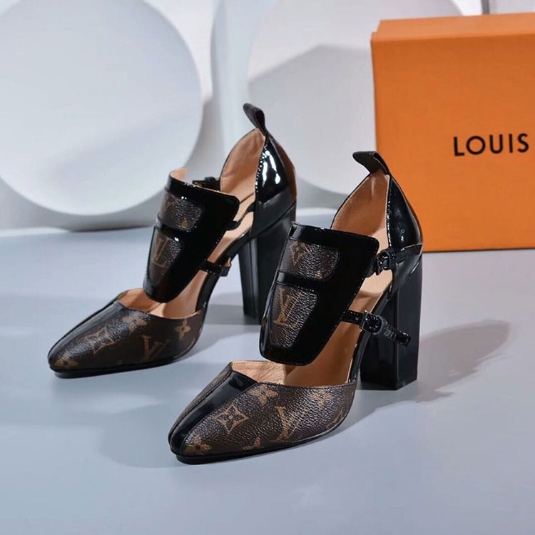 2019 Louis vitton women Sandal in Calfskin Heel 9.5cm