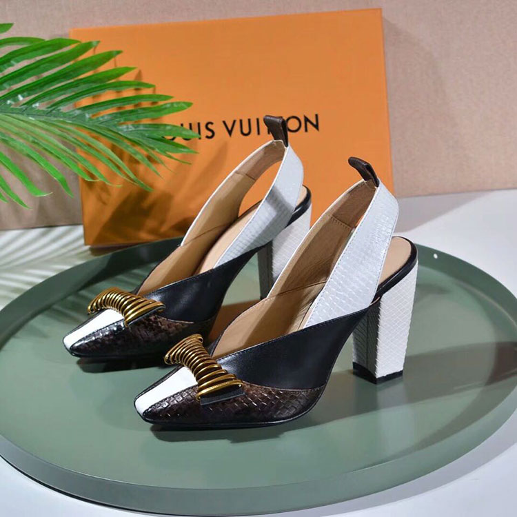 2019 Louis vitton women Sandal in Calfskin Heel 9.5cm