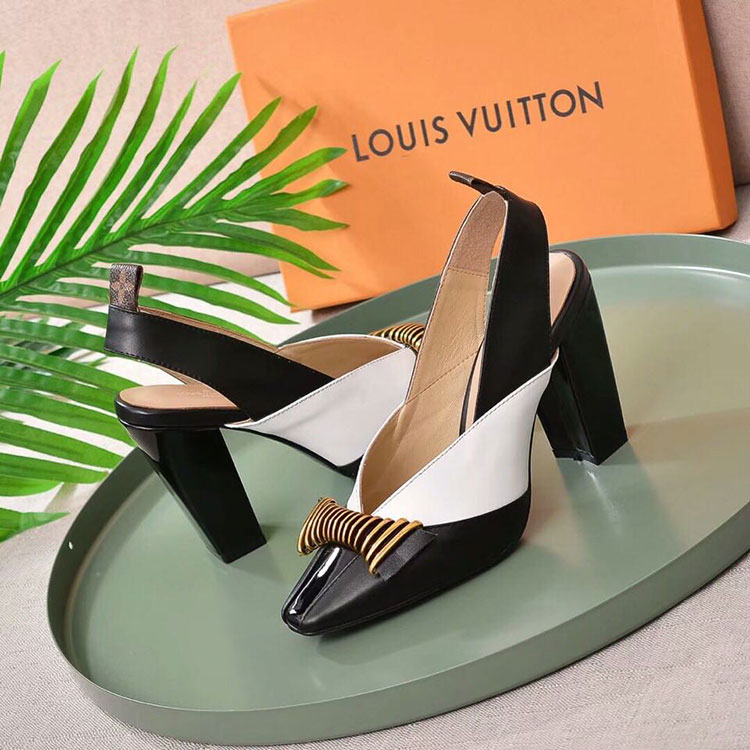 2019 Louis vitton women Sandal in Calfskin Heel 9.5cm