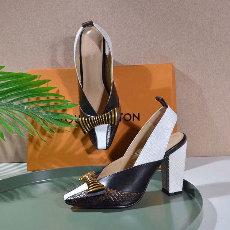 2019 Louis vitton women Sandal in Calfskin Heel 9.5cm