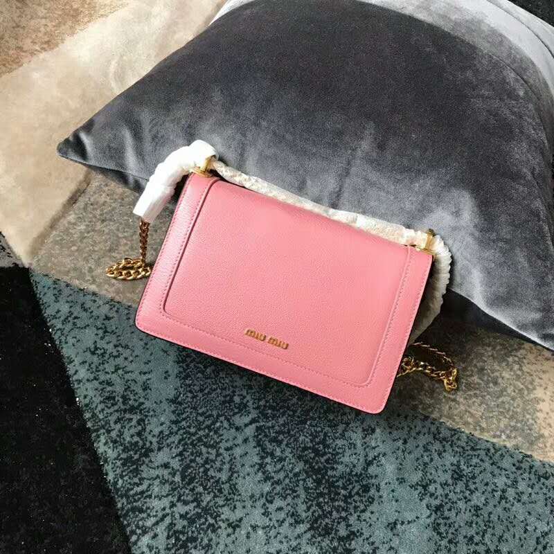 2019 MIUMIU CONFIDENTIAL MADRAS LEATHER BAG