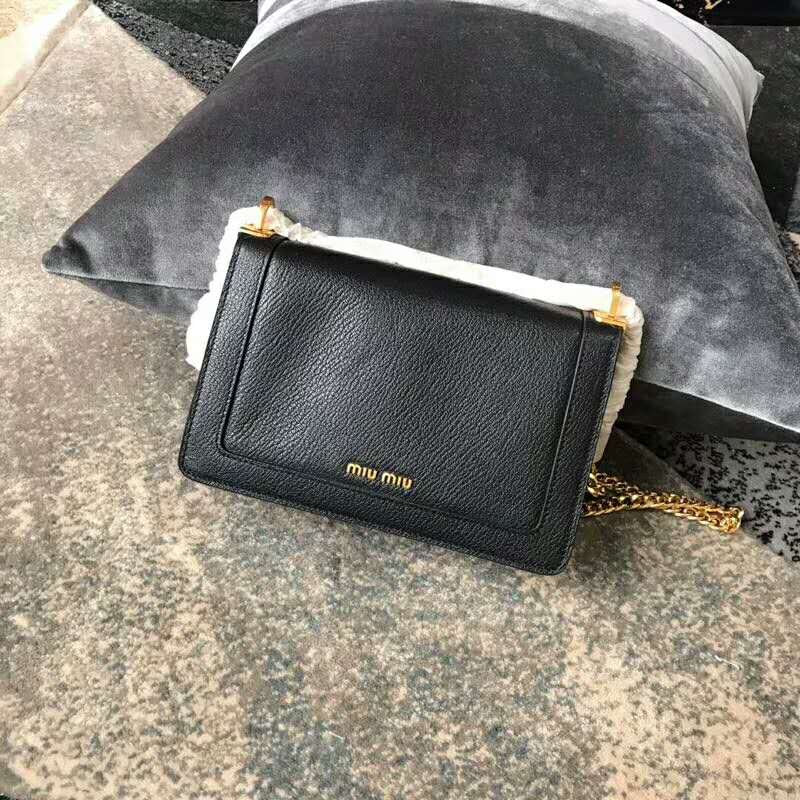 2019 MIUMIU CONFIDENTIAL MADRAS LEATHER BAG