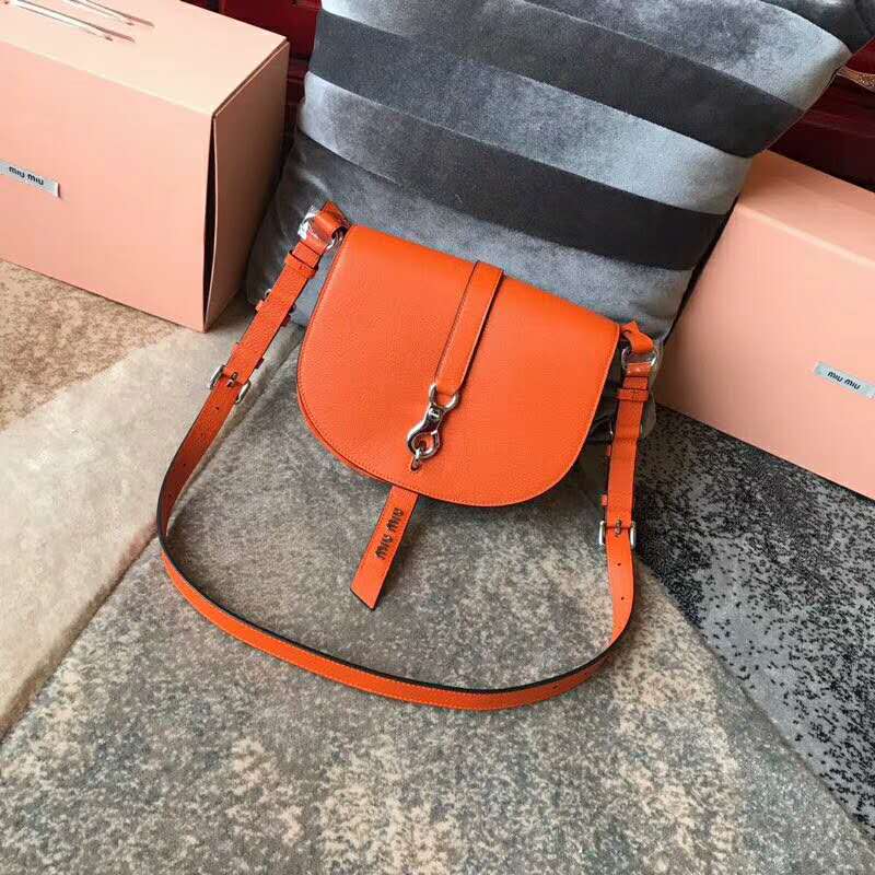 2019 MIUMIU MADRAS GOAT LEATHER SHOULDER BAG