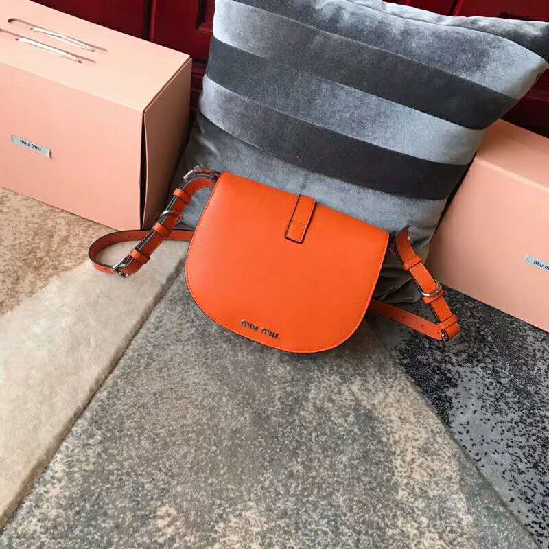 2019 MIUMIU MADRAS GOAT LEATHER SHOULDER BAG