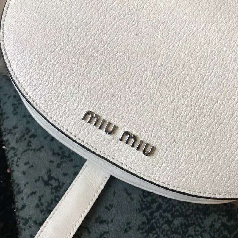 2019 MIUMIU MADRAS GOAT LEATHER SHOULDER BAG