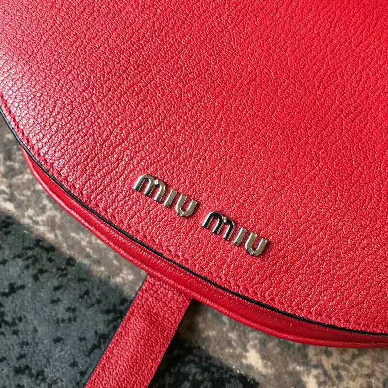 2019 MIUMIU MADRAS GOAT LEATHER SHOULDER BAG