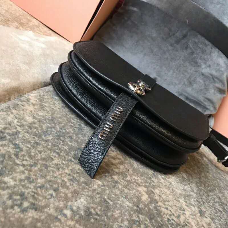 2019 MIUMIU MADRAS GOAT LEATHER SHOULDER BAG