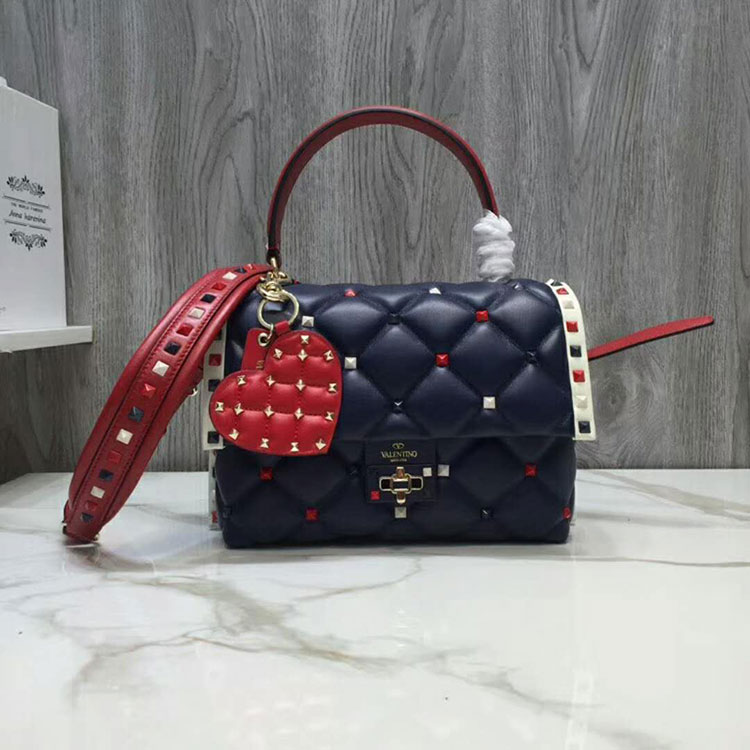 2019 VALENTINO CANDYSTUD TOP HANDLE BAG