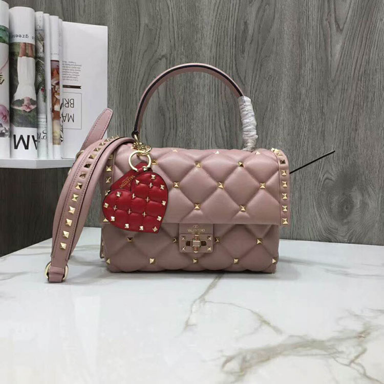 2019 VALENTINO CANDYSTUD TOP HANDLE BAG