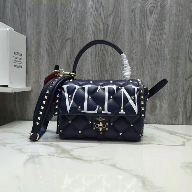 2019 VALENTINO CANDYSTUD TOP HANDLE BAG