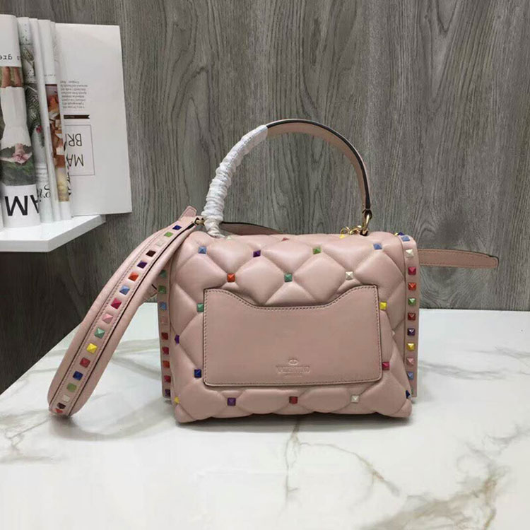 2019 VALENTINO CANDYSTUD TOP HANDLE BAG