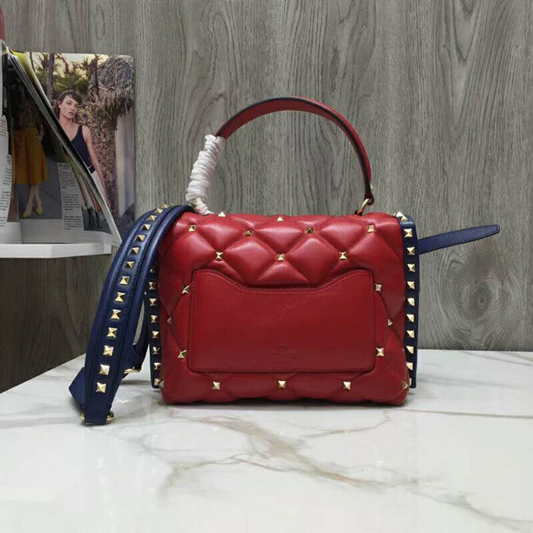 2019 VALENTINO CANDYSTUD TOP HANDLE BAG