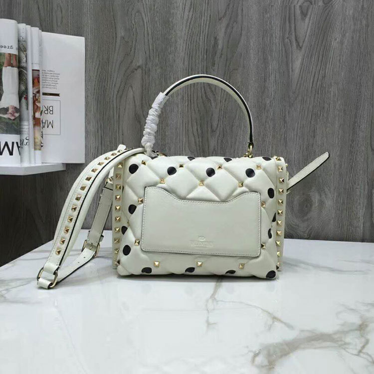 2019 VALENTINO CANDYSTUD TOP HANDLE BAG