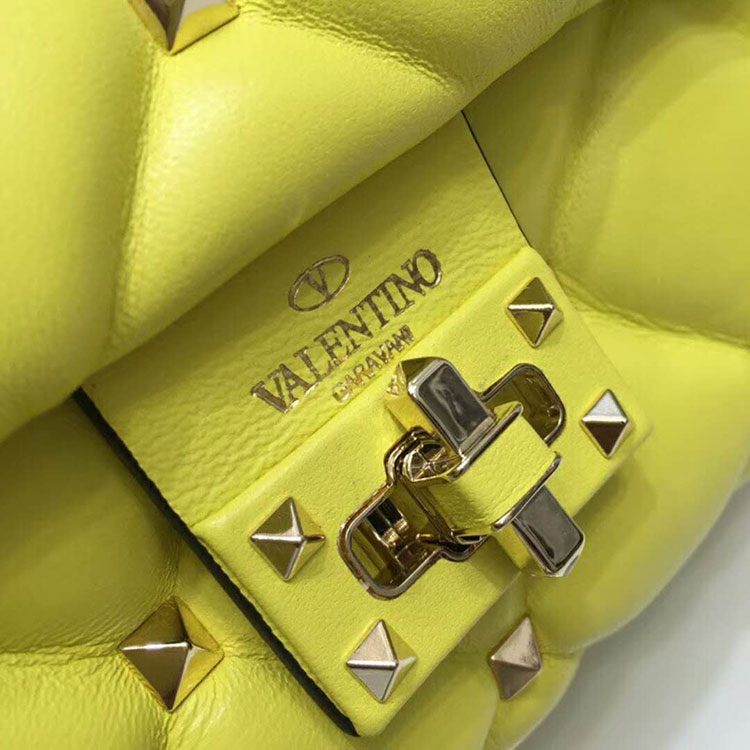 2019 VALENTINO CANDYSTUD TOP HANDLE BAG