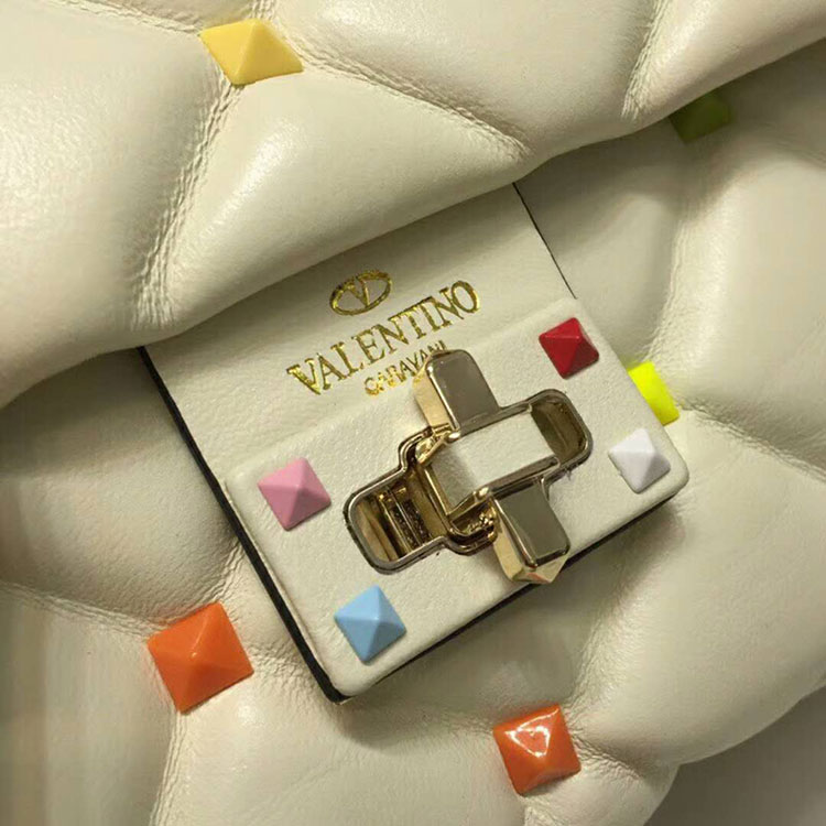 2019 VALENTINO CANDYSTUD TOP HANDLE BAG