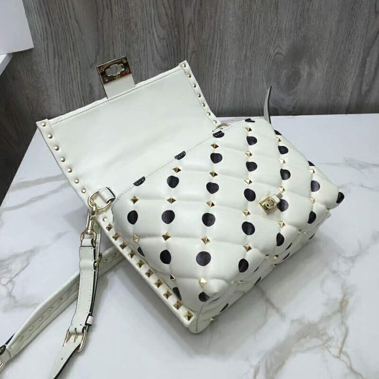 2019 VALENTINO CANDYSTUD TOP HANDLE BAG