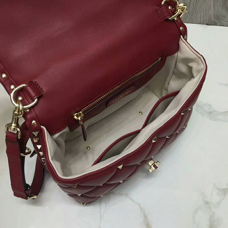 2019 VALENTINO CANDYSTUD TOP HANDLE BAG