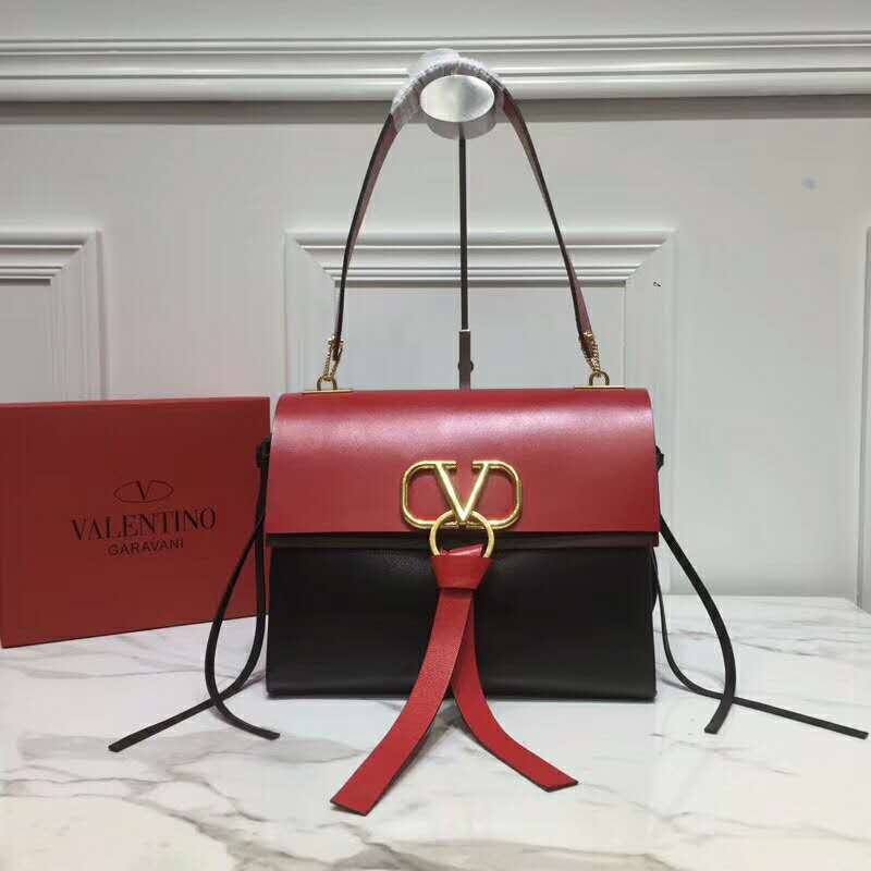 2019 VALENTINO MEDIUM VRING SMOOTH CALFSKIN SHOULDER BAG