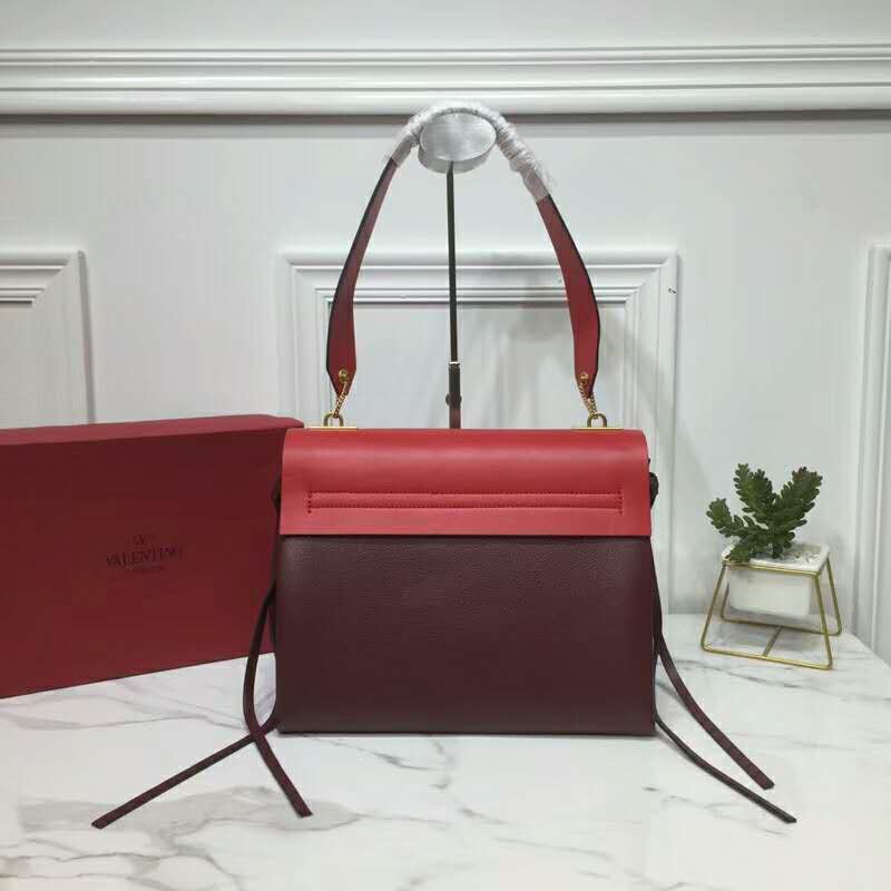 2019 VALENTINO MEDIUM VRING SMOOTH CALFSKIN SHOULDER BAG