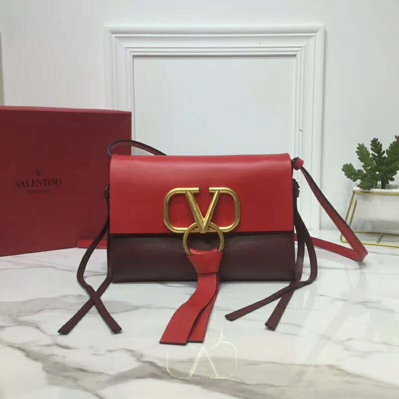 2019 VALENTINO Mini VRING SMOOTH CALFSKIN SHOULDER BAG