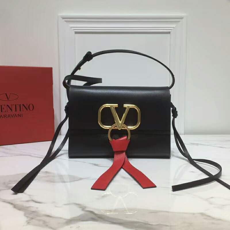 2019 VALENTINO Mini VRING SMOOTH CALFSKIN SHOULDER BAG