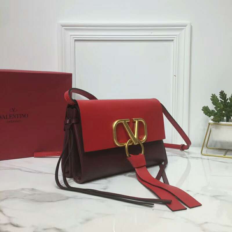 2019 VALENTINO Mini VRING SMOOTH CALFSKIN SHOULDER BAG