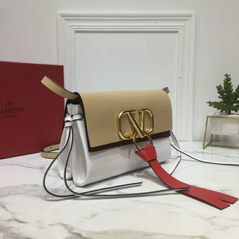 2019 VALENTINO Mini VRING SMOOTH CALFSKIN SHOULDER BAG