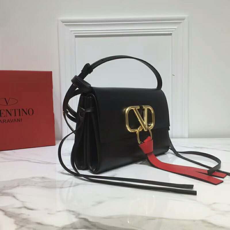 2019 VALENTINO Mini VRING SMOOTH CALFSKIN SHOULDER BAG