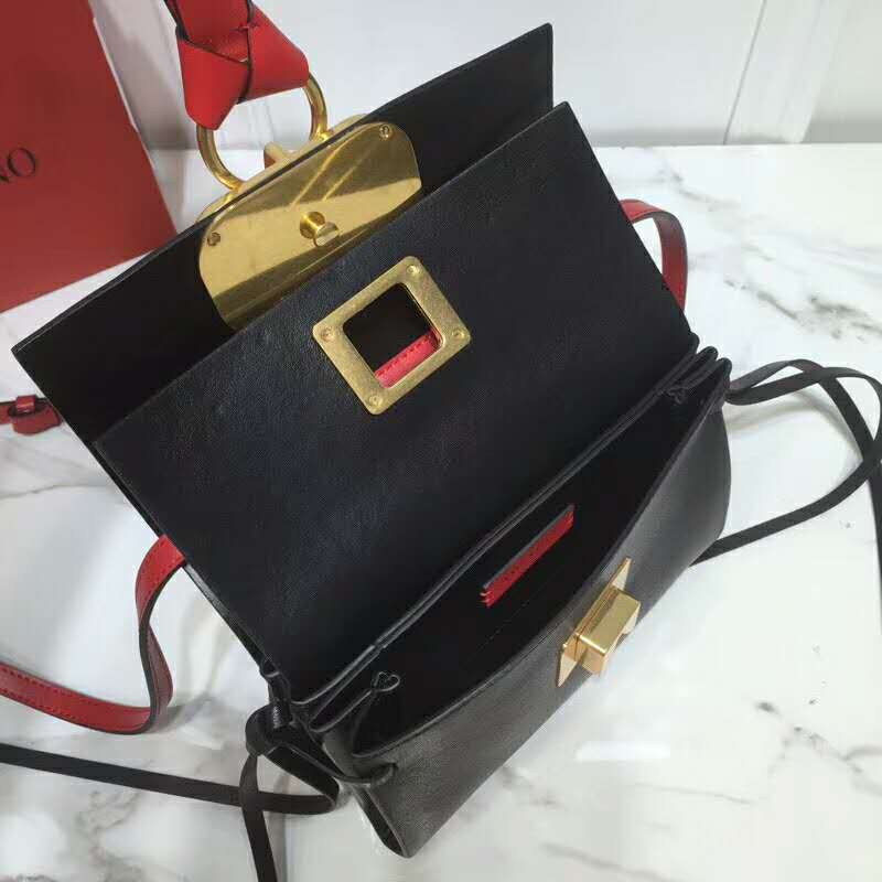 2019 VALENTINO Mini VRING SMOOTH CALFSKIN SHOULDER BAG