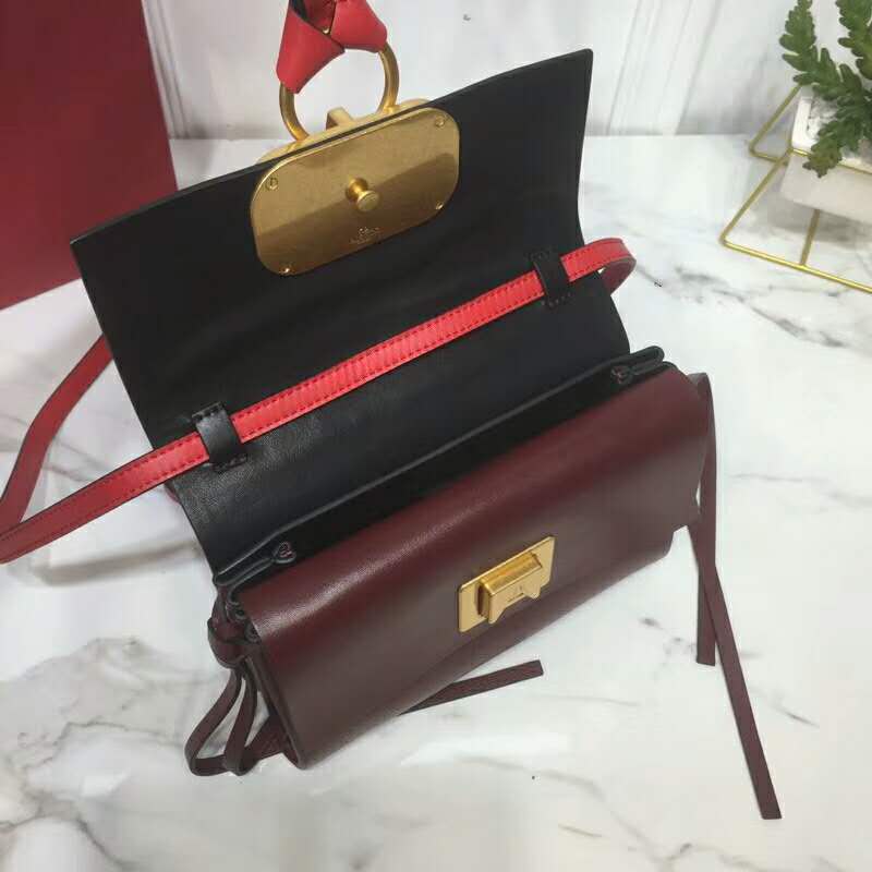 2019 VALENTINO Mini VRING SMOOTH CALFSKIN SHOULDER BAG