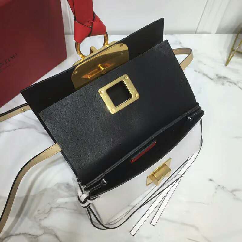 2019 VALENTINO Mini VRING SMOOTH CALFSKIN SHOULDER BAG