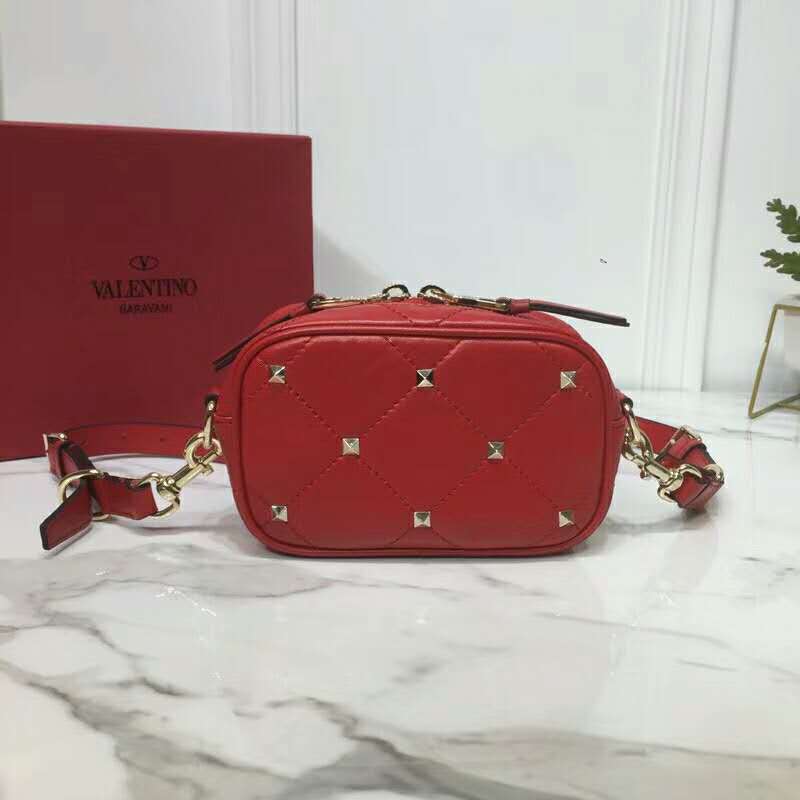 2019 VALENTINO SMALL QUILTED BOOMSTUD CROSSBODY BAG